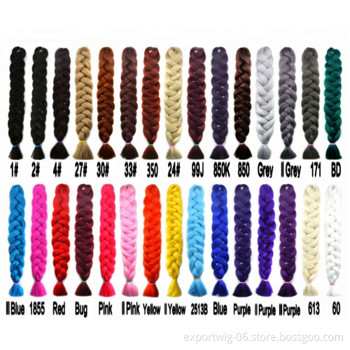 41Inch 165g Jumbo Braiding  Yaki Synthetic Hair ExtensionJumbo Crochet Braids Hair Attachment Fiber for Hair Jumbo